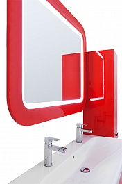Водолей Мебель для ванной "Астрид 120" красная, 5 ящиков – фотография-3